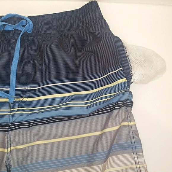 Starting Point Stripe Print Activewear Board Shorts Swim Trunks Small 32" Waist - Picture 6 of 16